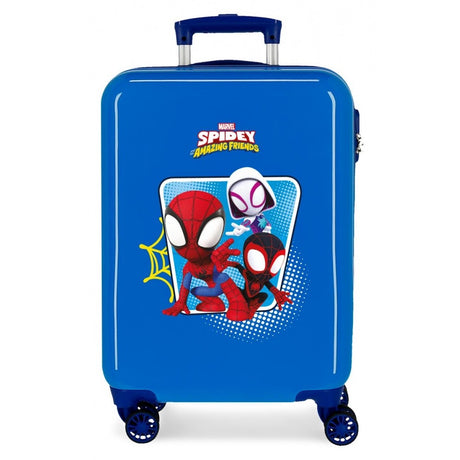 Cabin suitcase spidey Team Up rigid 55 cm blue