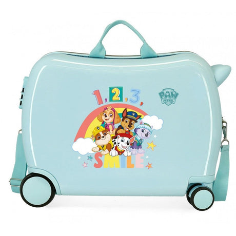 Children's suitcase 2 multidirectional wheels Paw Patrol Dream patrol Turquoise
