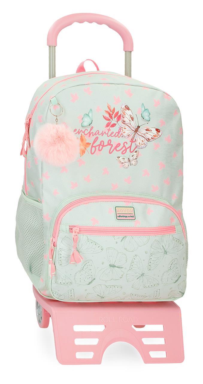 37424T1 Adapte a mochila. 42cm. C/carro. MOVOM Floresta encantada