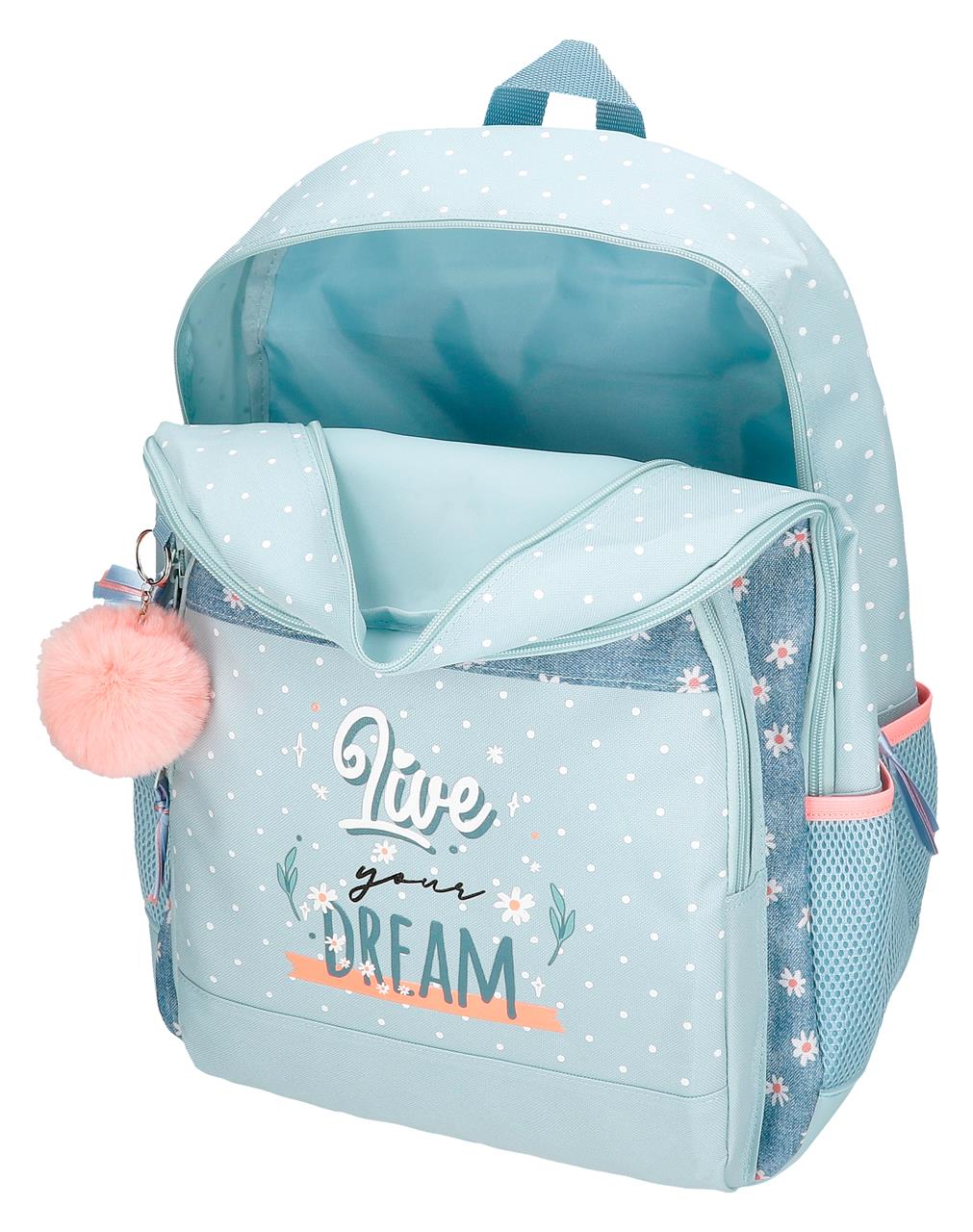37626T1 MOCHILA ADAP. 46CM 2C. C/CARRO. MOVOM LIVE YOUR DREA