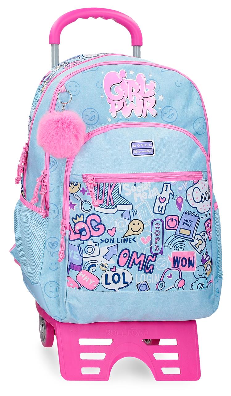 30726t1 Adatta Zackpack. 44 cm 2c. C/auto. MOVOM Power Girl