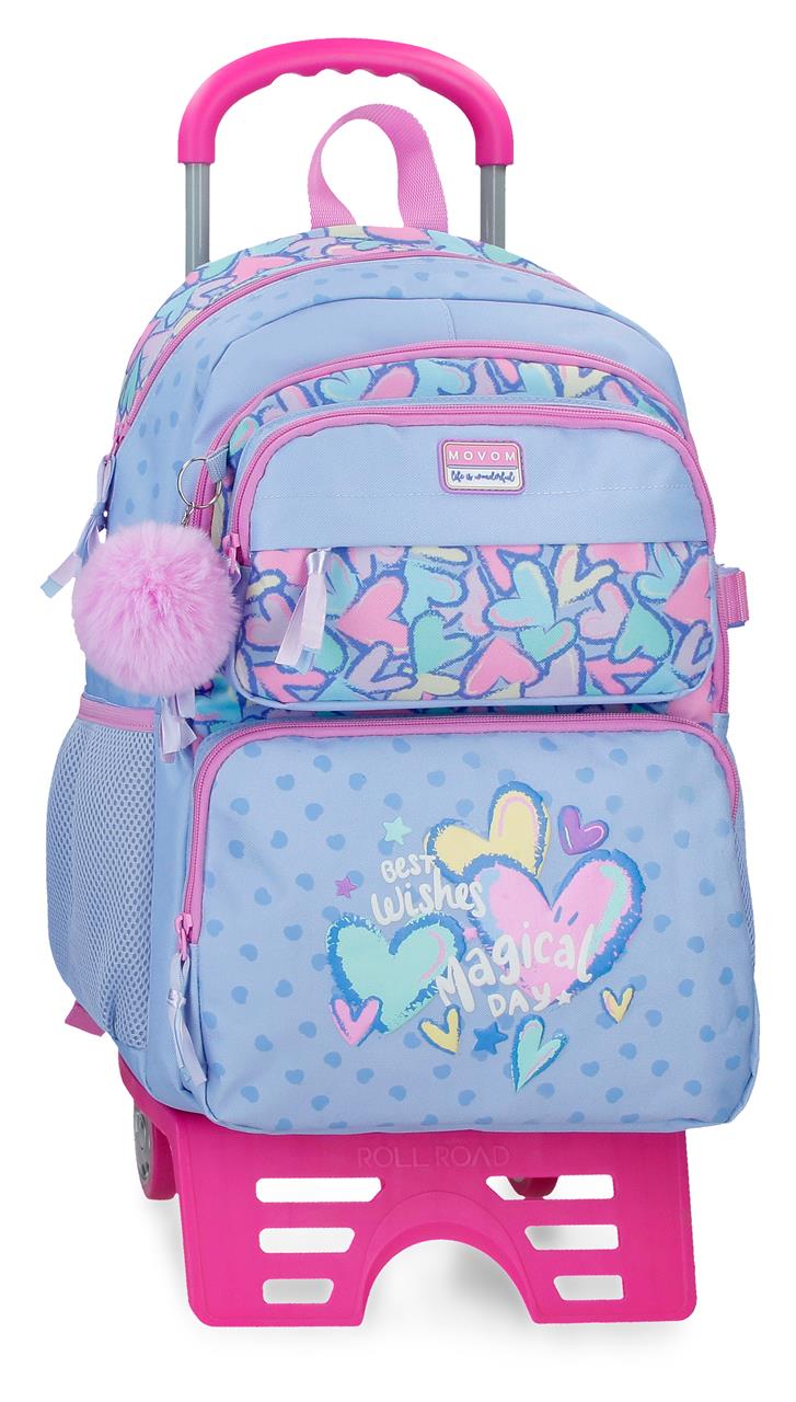 32124T1 ADAP-RUCKSACK. 45CM 2C. C/CARRO. MOVOM BESTE WÜNSCHE