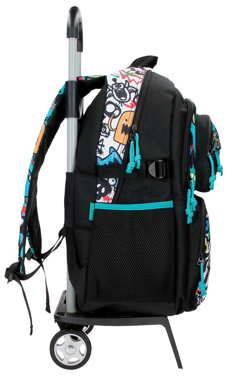 32724T1 ADAP-RUCKSACK. 45CM 2C. C/CARRO. MOVOM SCHWARZE MONSTER