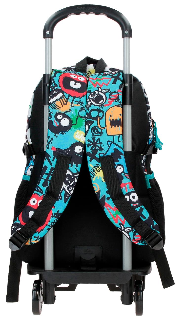32724T1 ADAP-RUCKSACK. 45CM 2C. C/CARRO. MOVOM SCHWARZE MONSTER