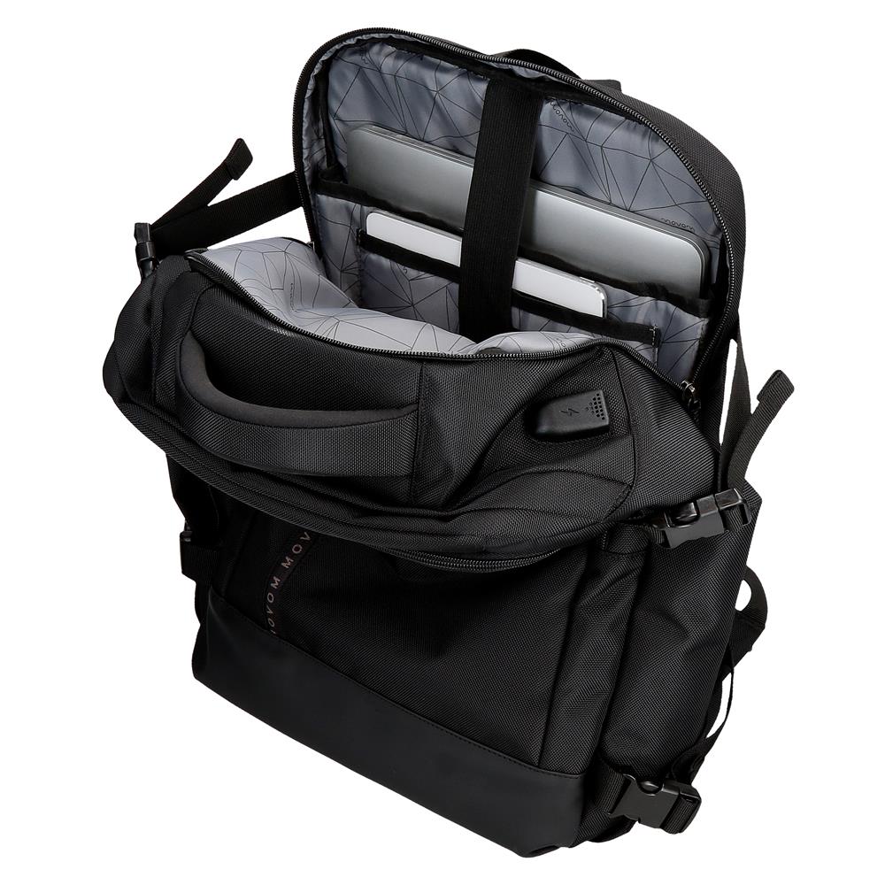 5342921 ZAINO DA VIAGGIO 44CM. MOVOM BUSTO NERO