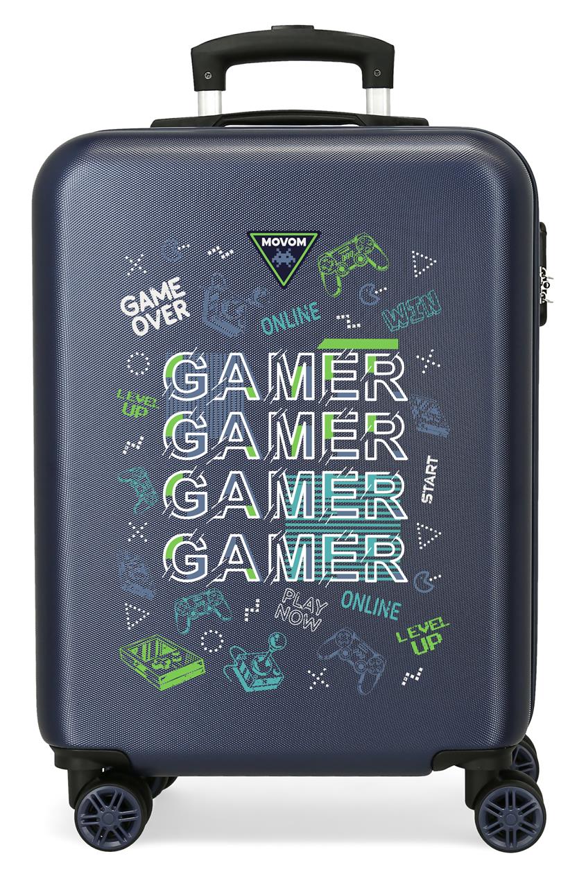 3091141 TROLLEY ABS 55CM. 4R. MOVOM GAME NAVY OVERSIZE
