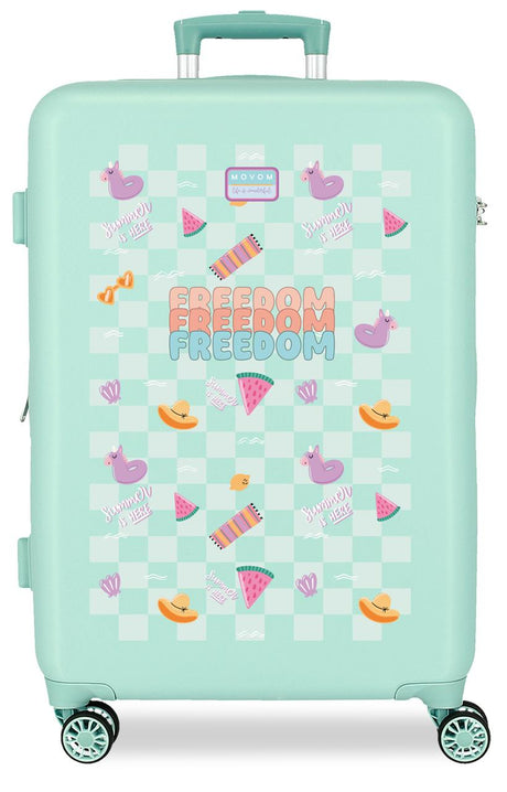 3221241 TROLLEY ABS 65CM.4R MOVOM TURQUOISE FREEDOM