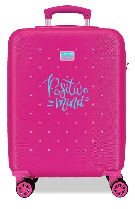 3231142 TROLLEY ABS 55CM. 4R. MOVOM BLOCK FUCSIA