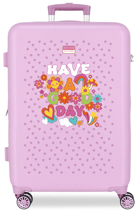 3241241 TROLLEY ABS 65CM.4R MOVOM GOOD DAY LILAC