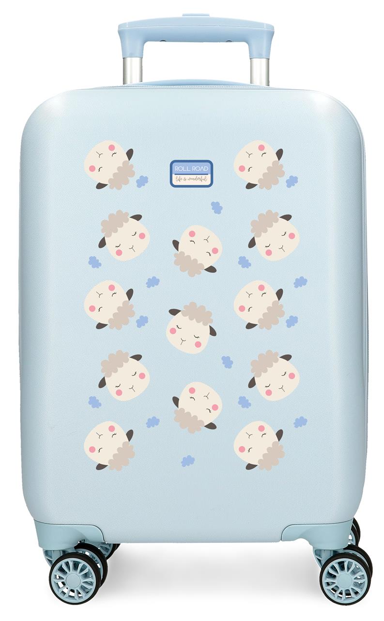 4191311 TROLLEY ABS 50 CM.4R RR BÉBÉ ANIMAUX MOUTONS