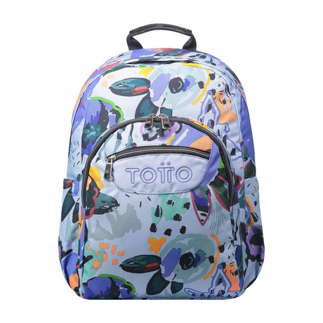 TOTTO School backpack - Acuareles - 4H1 Floral canvas