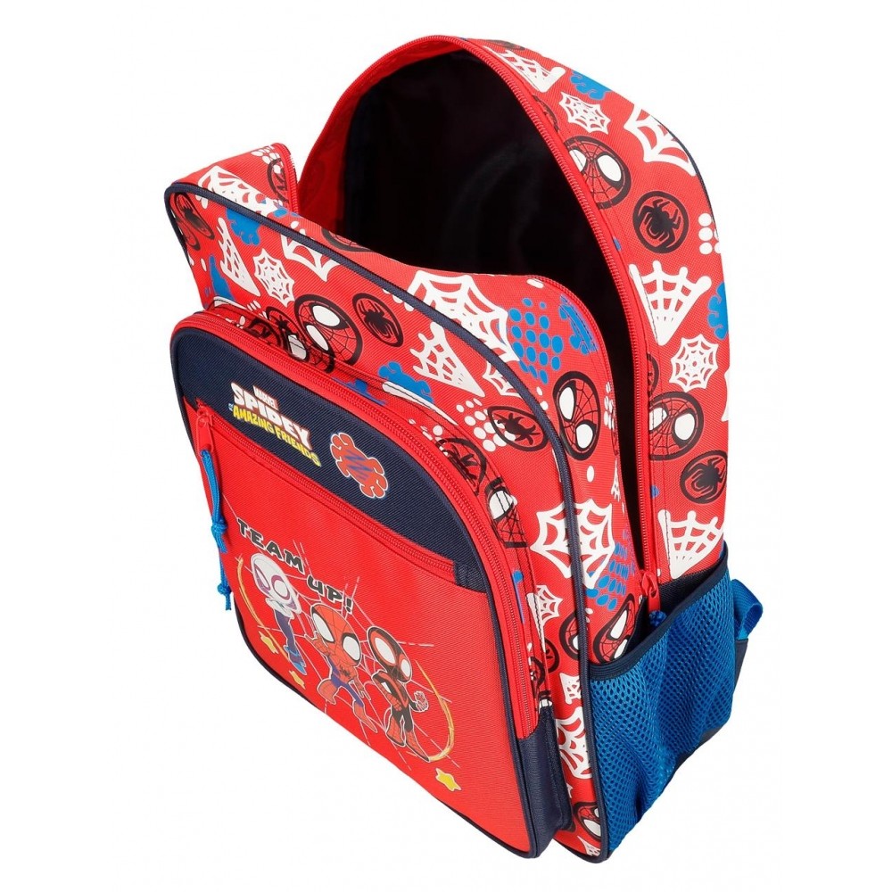 Schul -Rucksack Spidey and friends 40 cm mit Auto