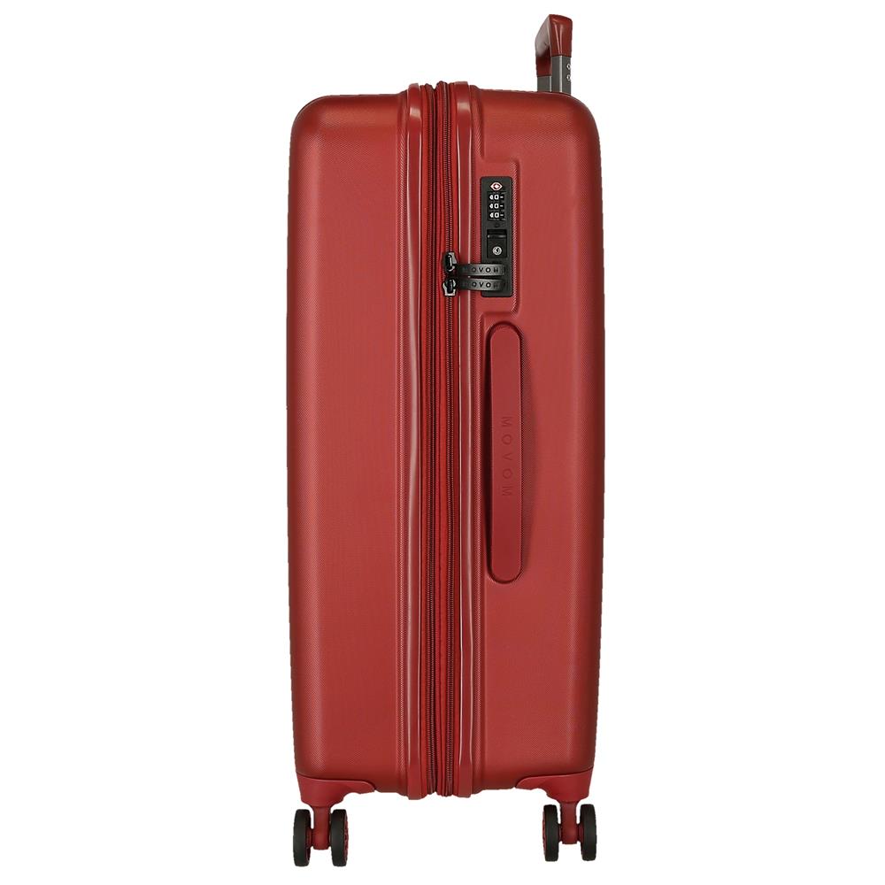 5319366 TROLLEY ABS 78CM. C/EXP. 4R. MOVOM WOOD RED