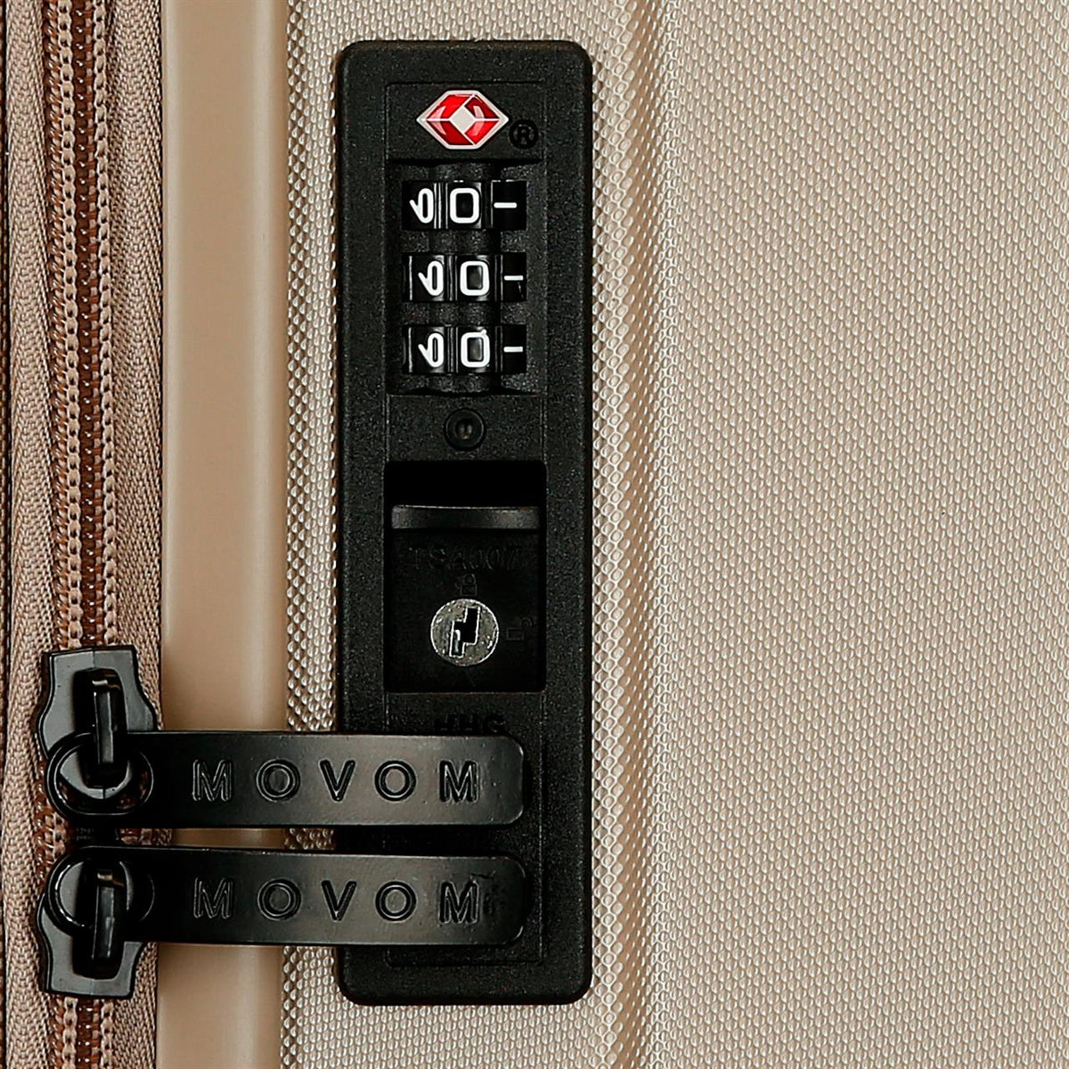 5319365 TROLLEY ABS 78cm. C/EXP. 4R. MOVOM WOOD CHAMPAGNE
