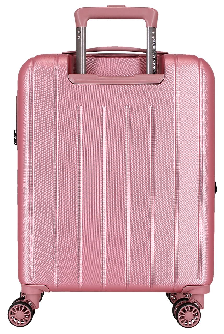 531846D SET/3 TROLLEY ABS 55-68-78CM. C/EXP. 4R. WOOD ROSA
