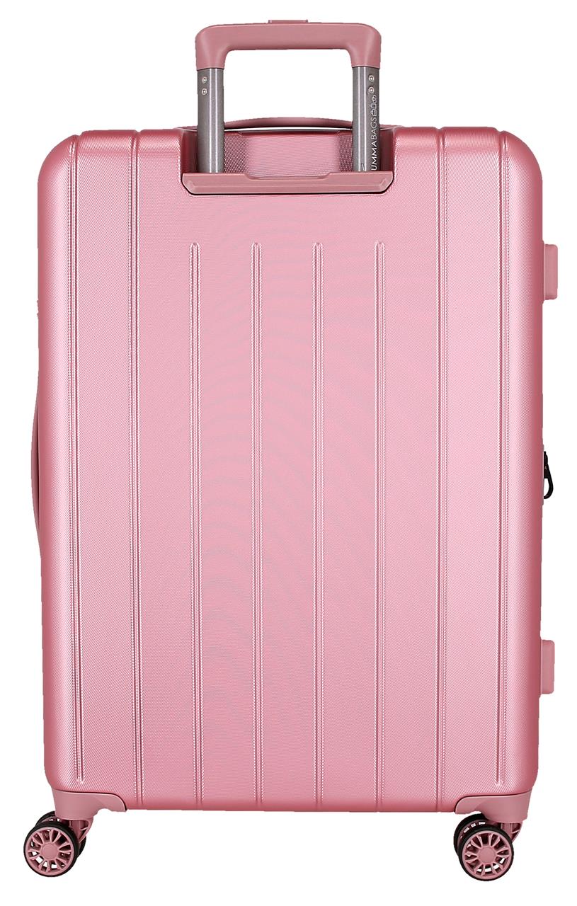 531846D SET/3 TROLLEY ABS 55-68-78CM. C/EXP. 4R. WOOD ROSA