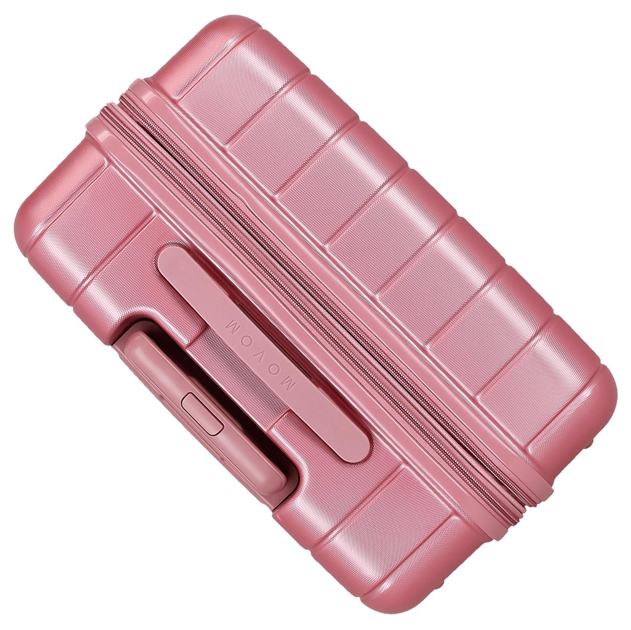 531846D SET/3 TROLLEY ABS 55-68-78CM. C/EXP. 4R. WOOD ROSA