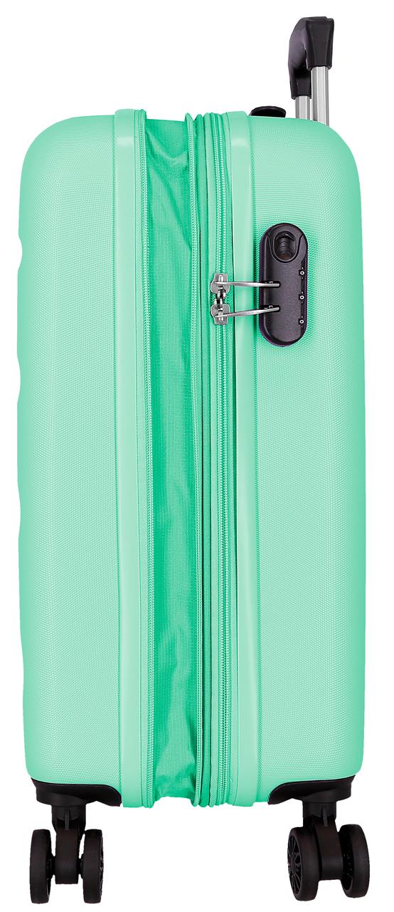 584866B TROLLEY ABS 55CM. C/EXP. 4R. RR FLEX TURQUESA