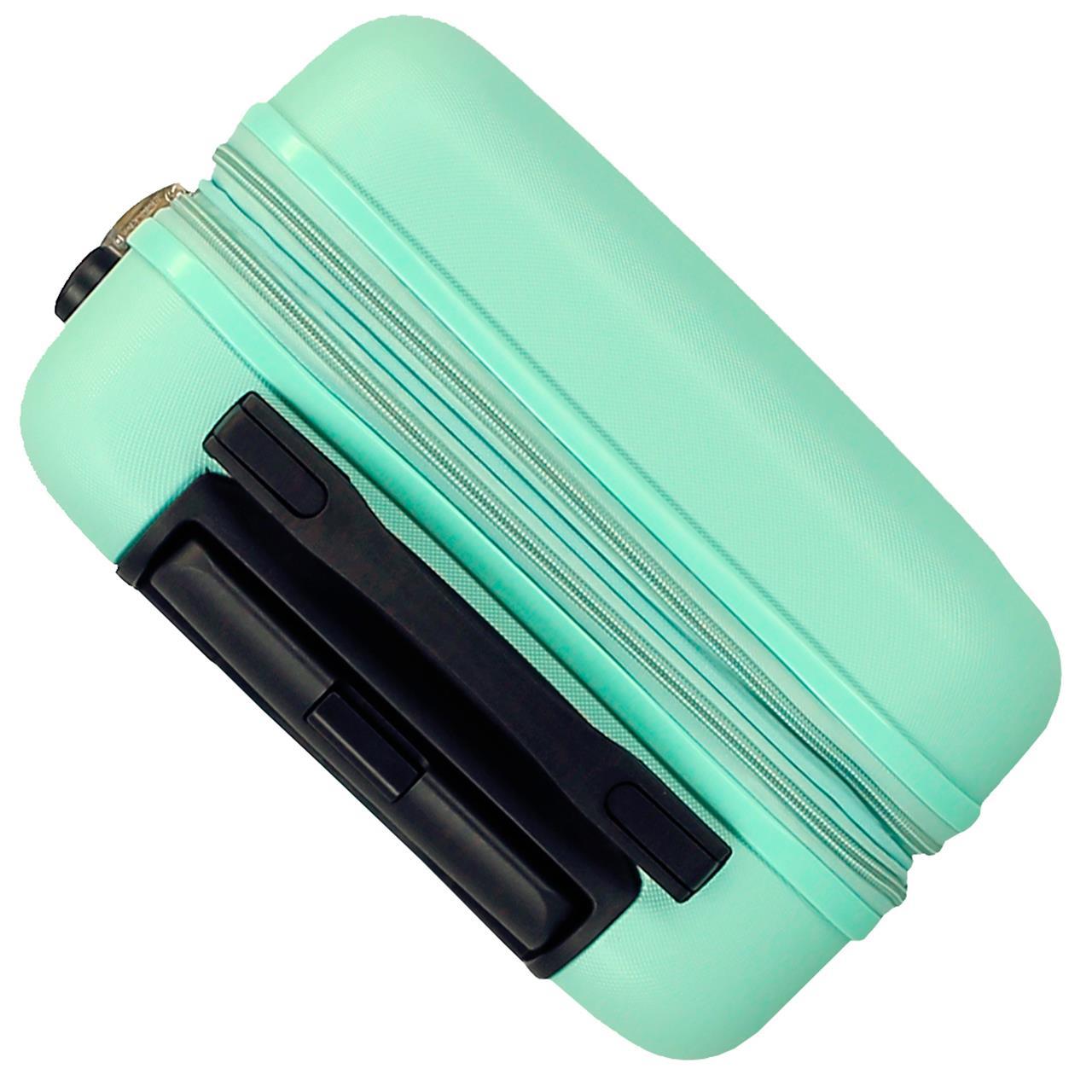 584866B TROLLEY ABS 55CM. C/EXP. 4R. RR FLEX TURQUESA