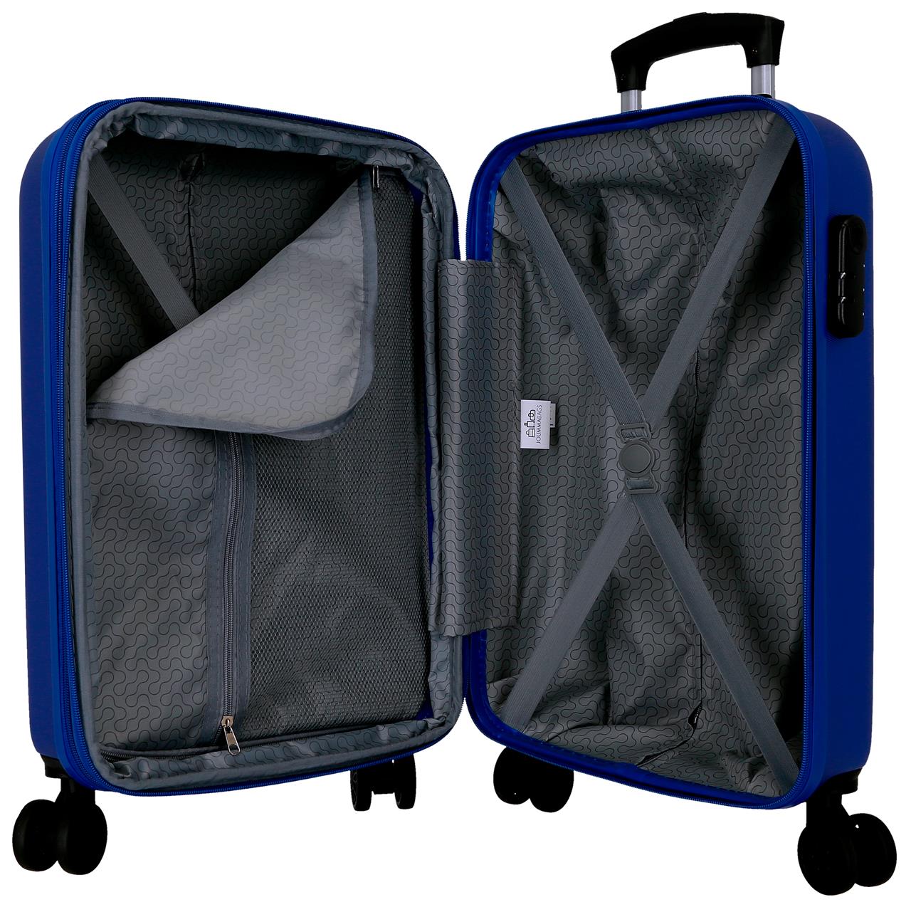 5848663 TROLLEY ABS 55CM. C/EXP. 4R. RR FLEX AZUL