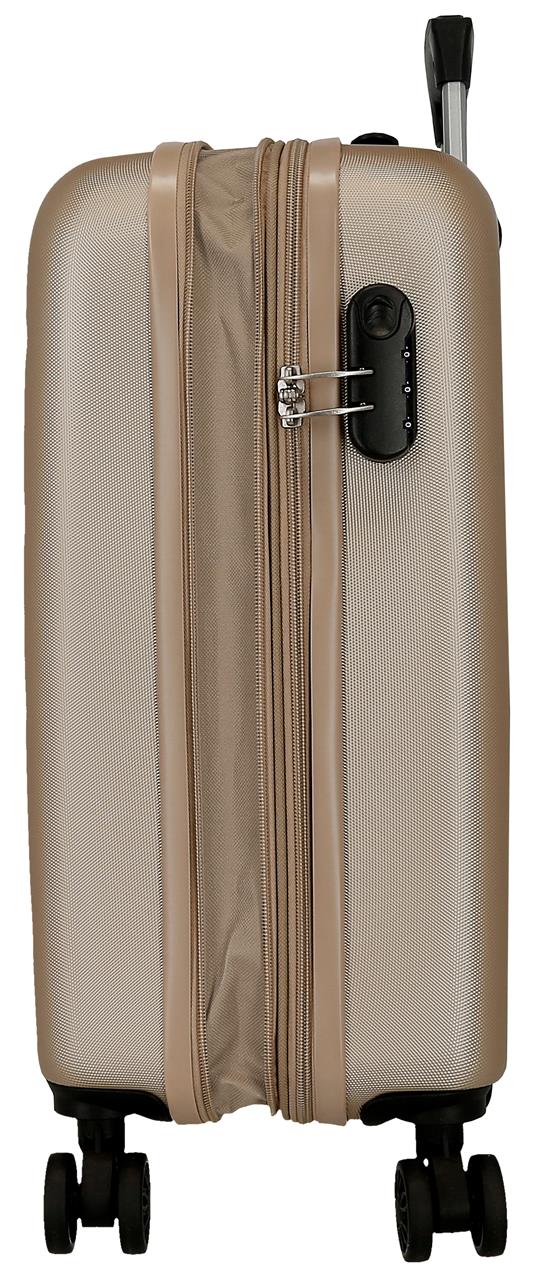 5848669 TROLLEY ABS 55CM. C/EXP. 4R. RR FLEX CHAMPAGNE