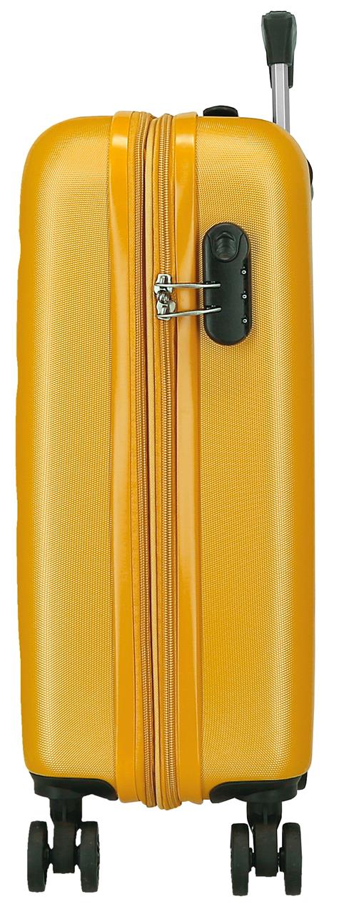 584866D TROLLEY ABS 55CM. C/EXP. 4R. RR FLEX OCHER