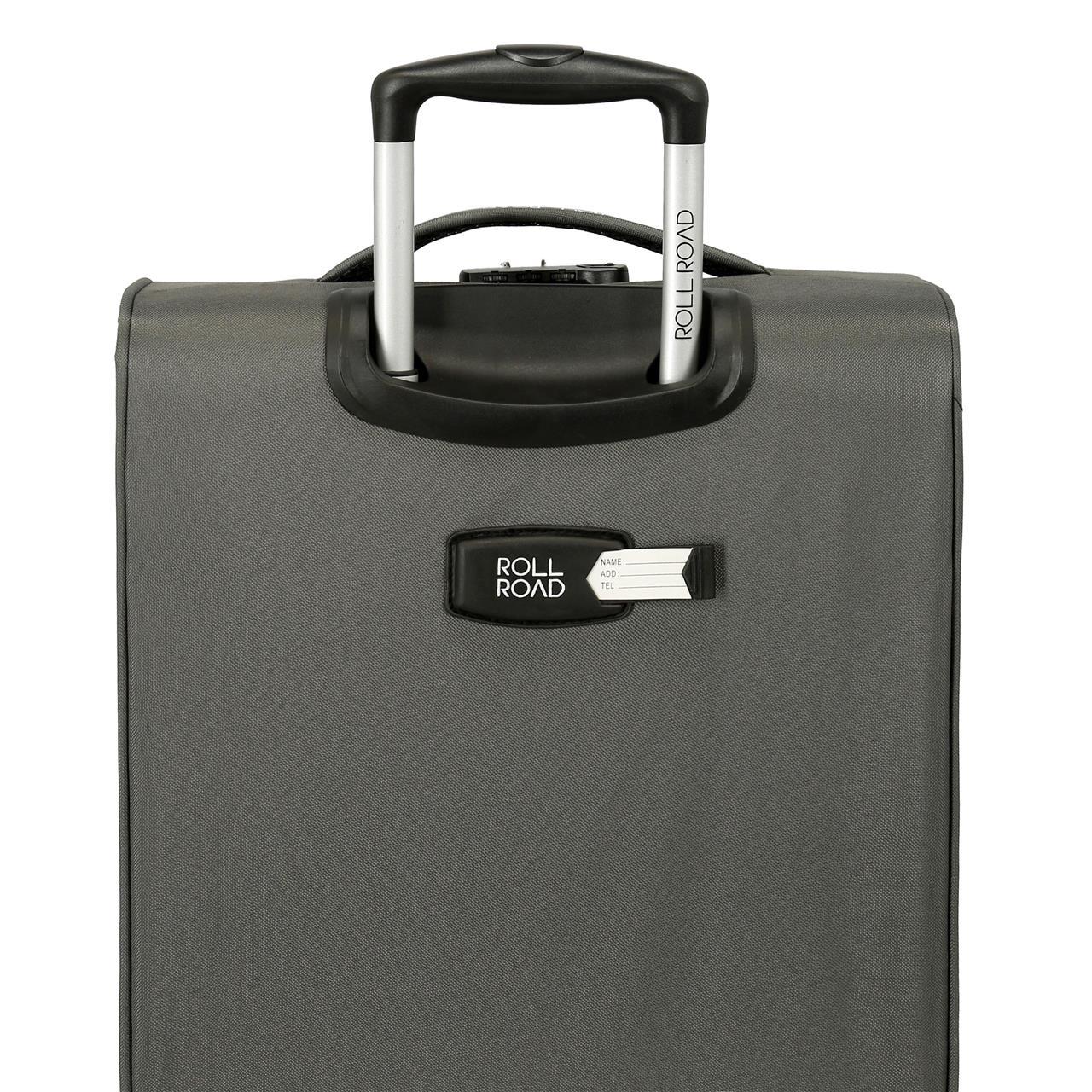 5019322 TROLLEY PES 76CM.4R.ROLL ROAD ROYCE GREY