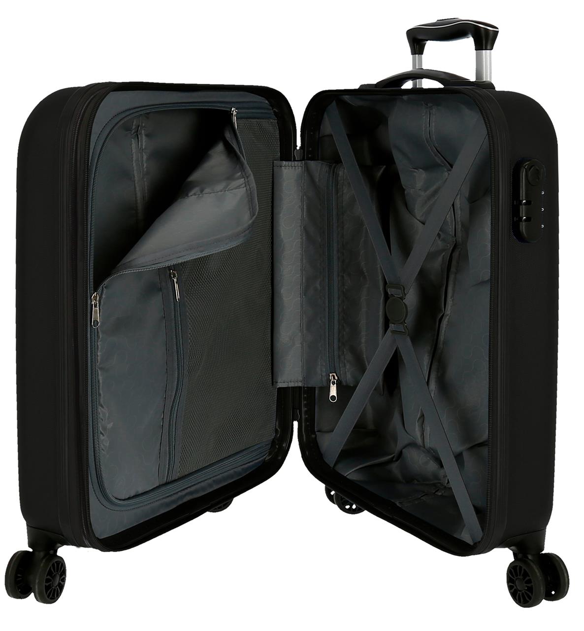 5068621 TROLLEY ABS 55CM. C/EXP. 4R. RR CAMBODGE NOIR