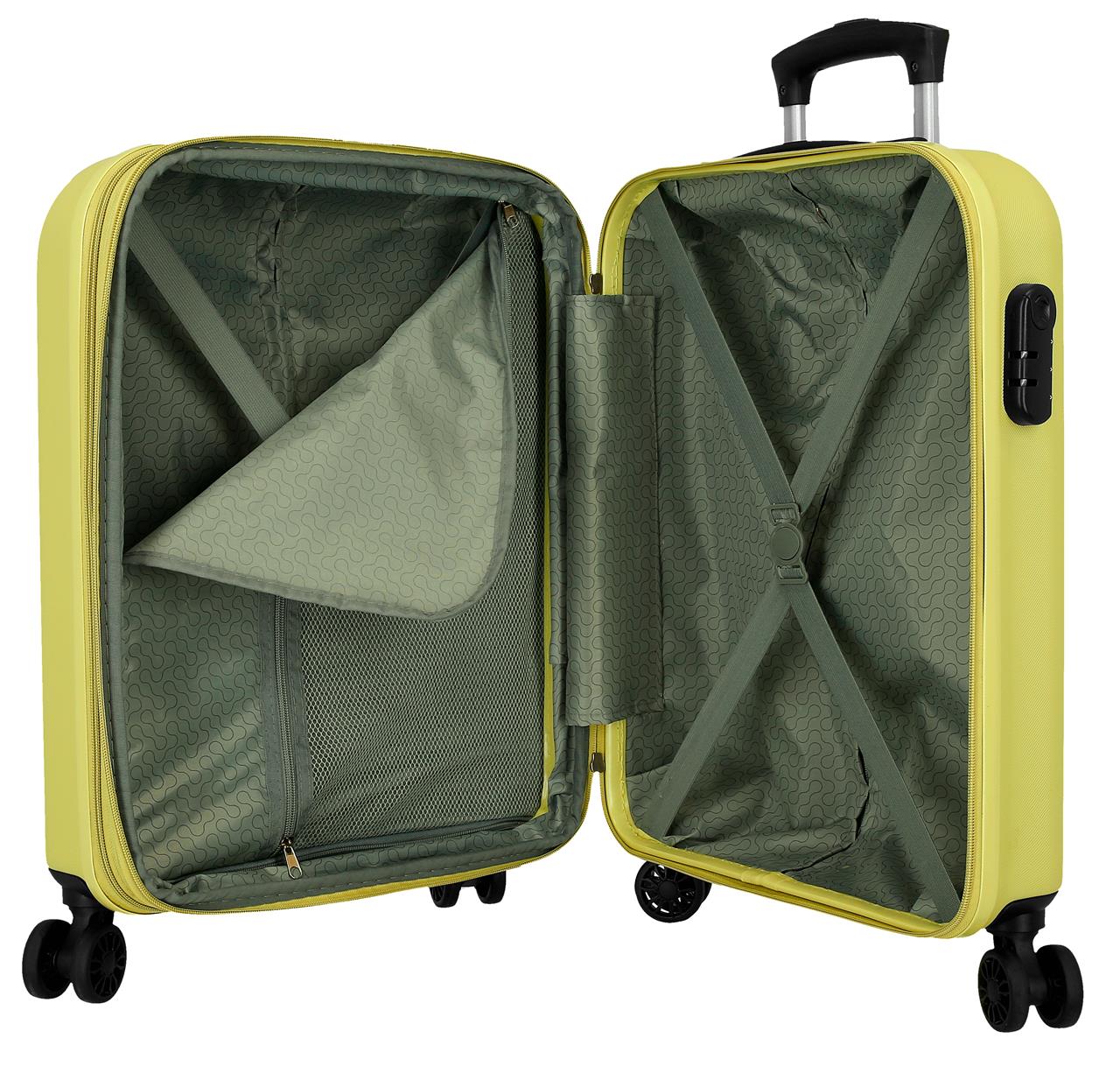 506862F TROLLEY ABS 55CM. C/EXP. 4R. RR CAMBODGE JAUNE