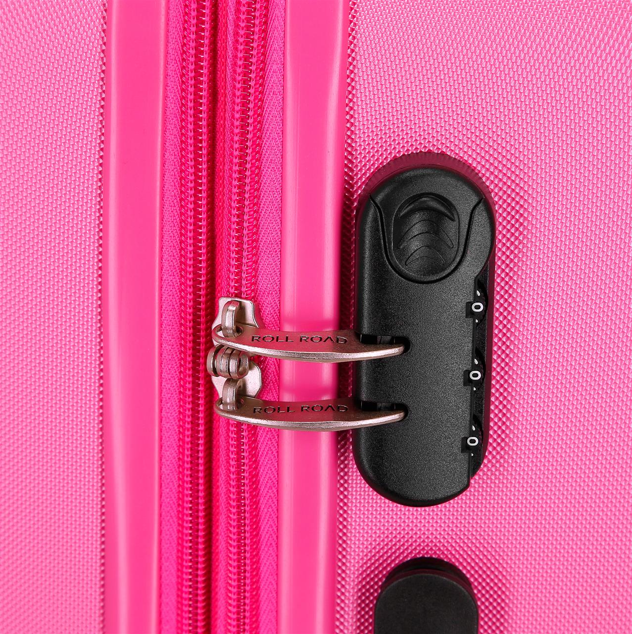 506862E TROLLEY ABS 55CM. C/EXP. 4R. RR CAMBOYA ROSA CLARO