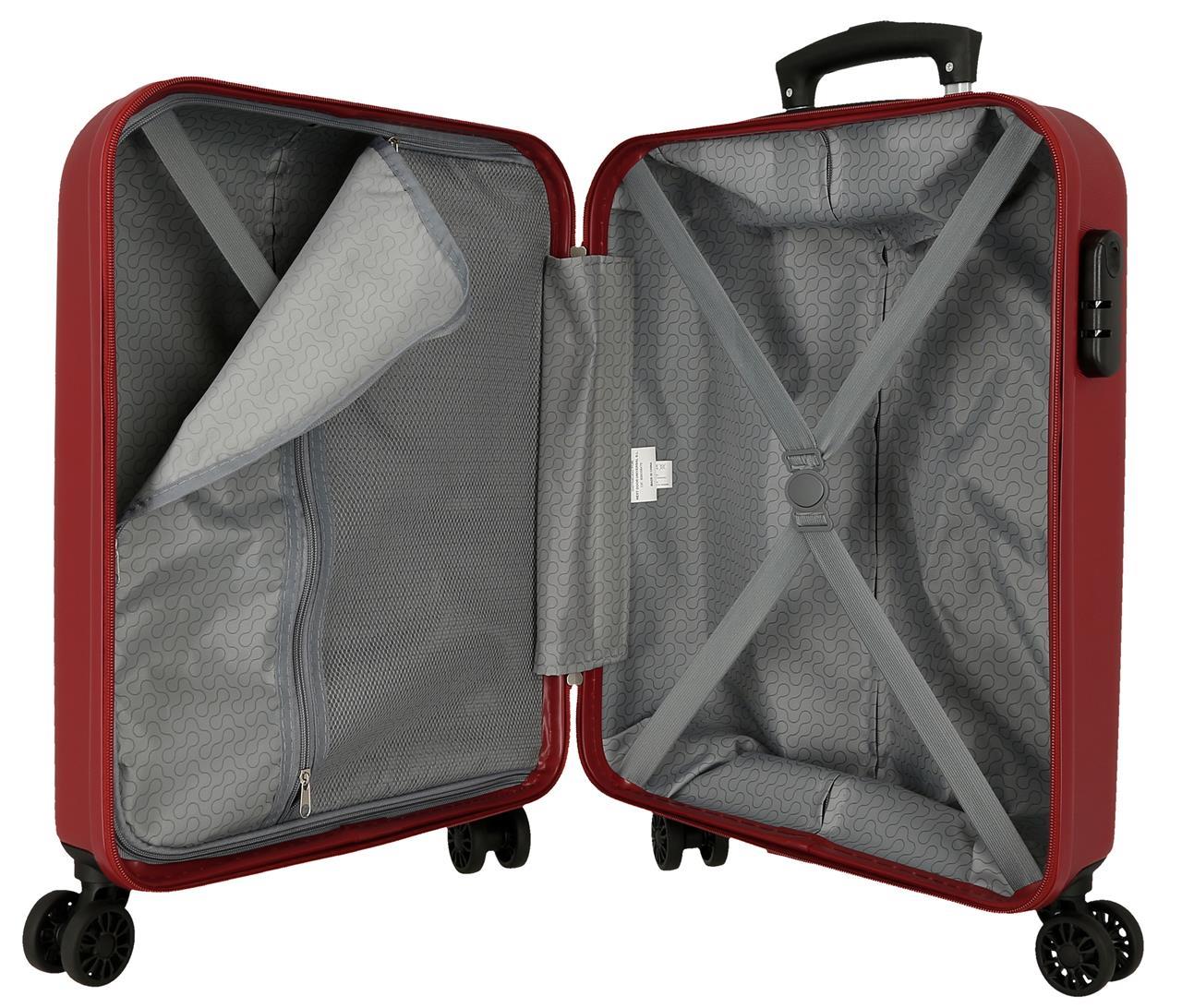 506912B TROLLEY ABS 55CM. 4R. RR CAMBOYA GRANATE