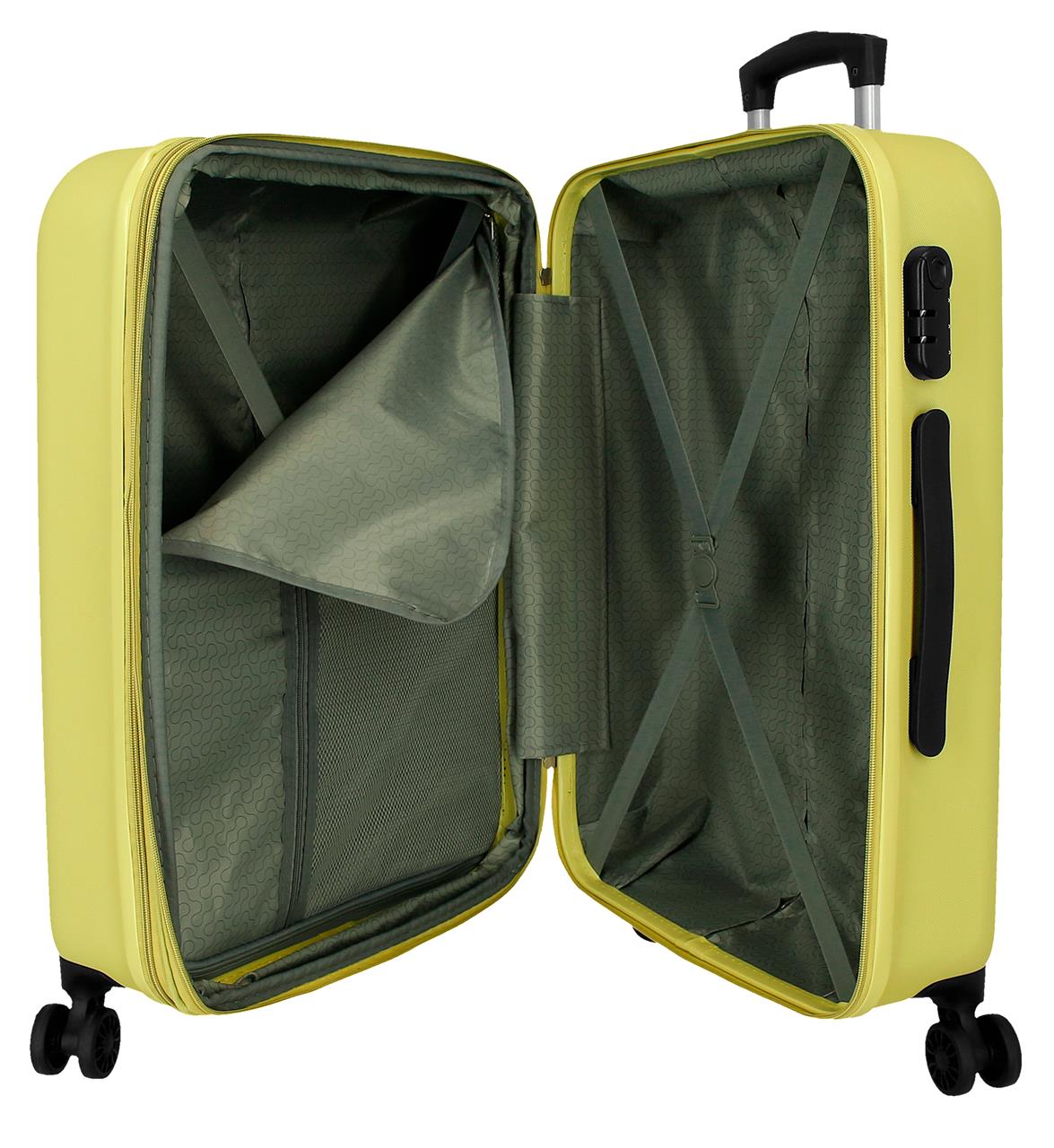 506922F TROLLEY ABS 65CM. C/EXP. 4R. RR CAMBODGE JAUNE