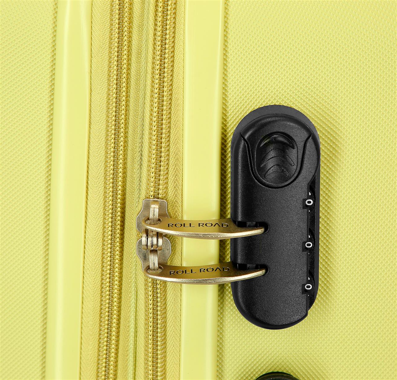 506922F TROLLEY ABS 65CM. C/EXP. 4R. RR CAMBODGE JAUNE