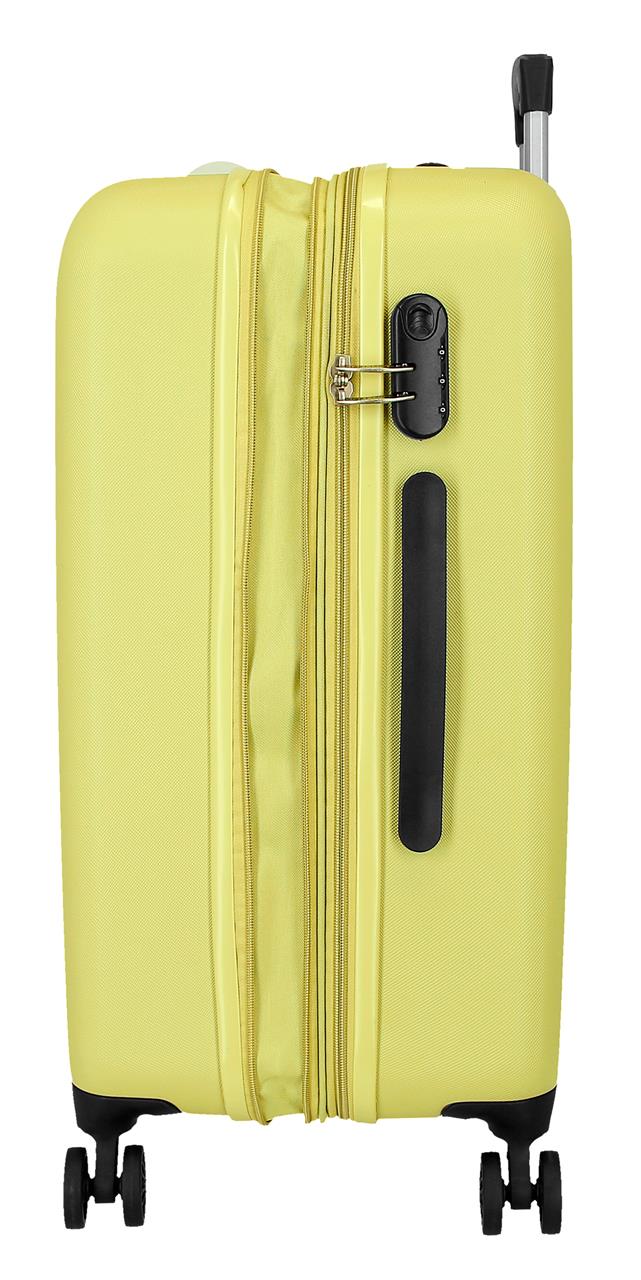 506922F TROLLEY ABS 65CM. C/EXP. 4R. RR CAMBODGE JAUNE