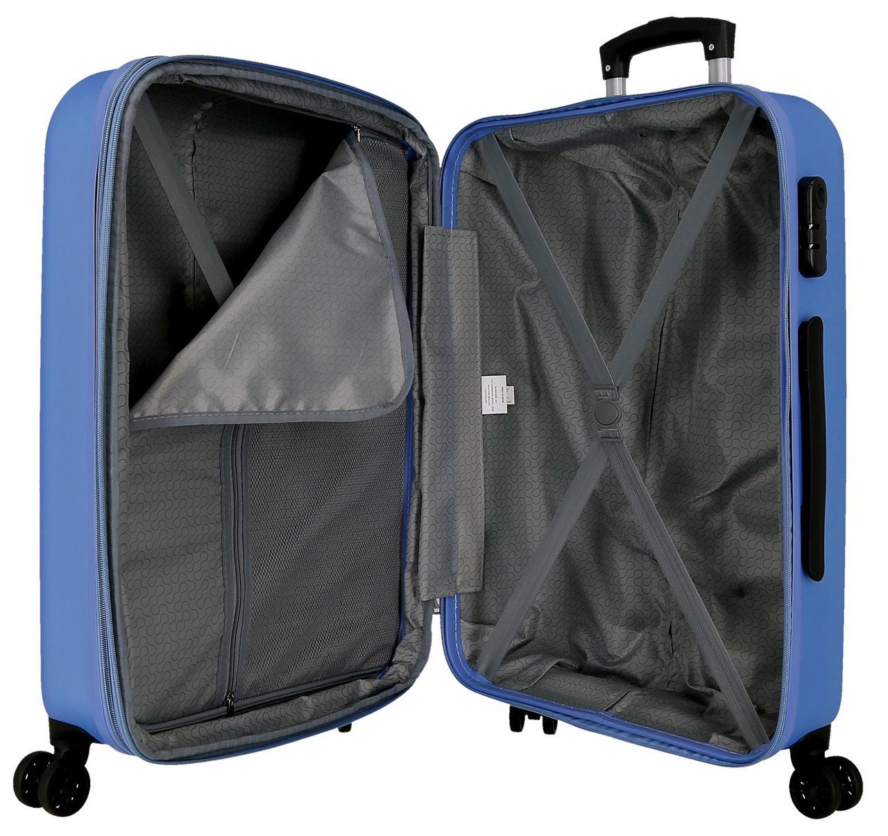 506952A SET/2 TROLLEY ABS 55-68CM.4R.CAMBOYA Blue