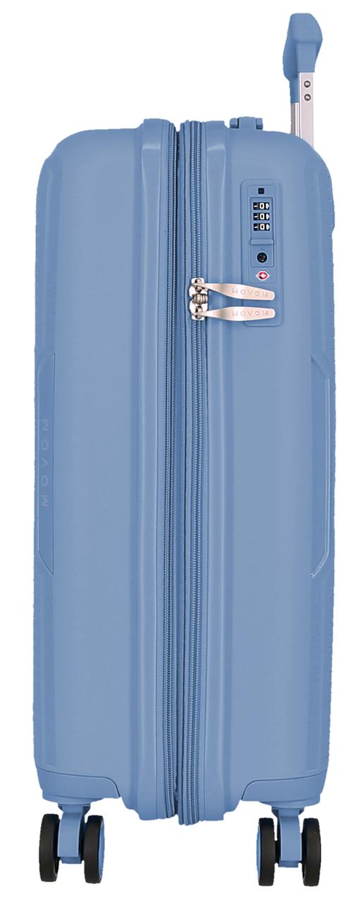 532862B TROLLEY PP 55CM. C/EXP. 4R. MOVOM INARI HELLBLAU