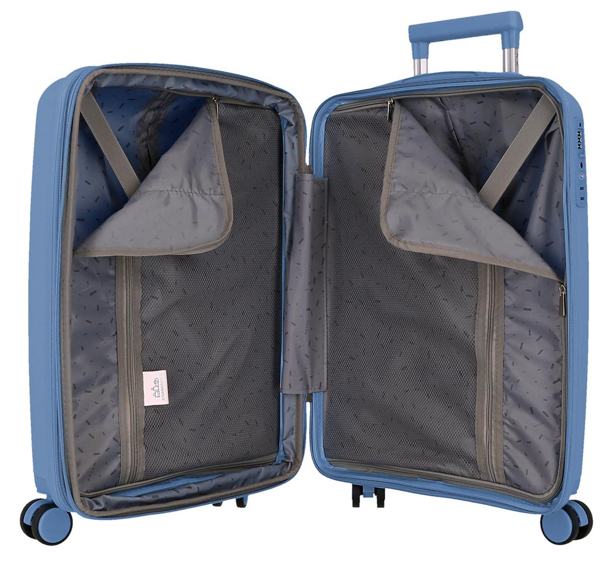 532862B TROLLEY PP 55CM. C/EXP. 4R. MOVOM INARI HELLBLAU