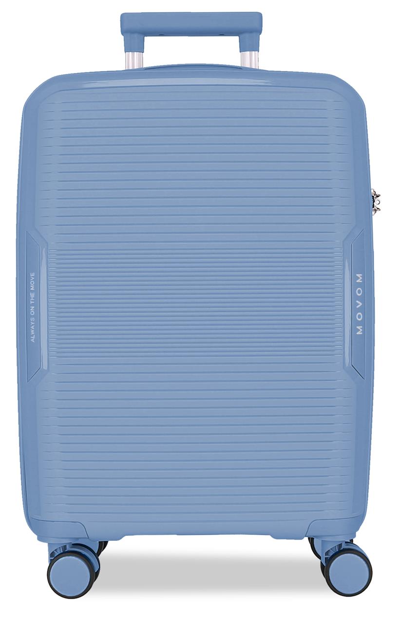 532862B TROLLEY PP 55CM. C/EXP. 4R. MOVOM INARI HELLBLAU
