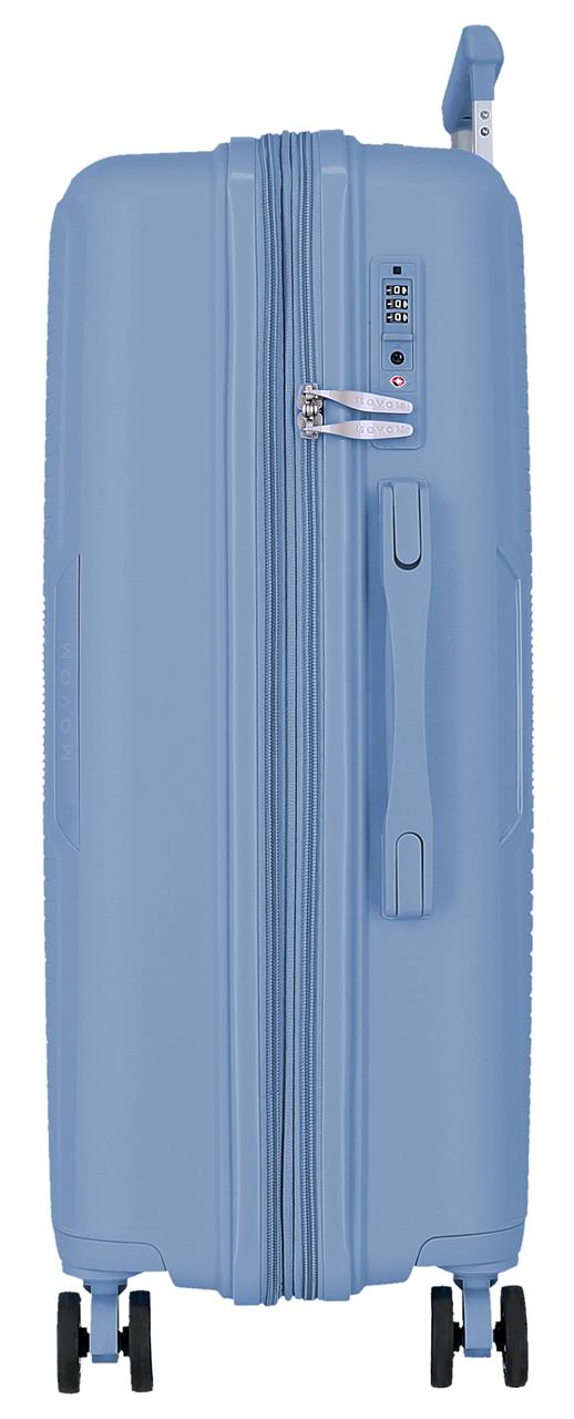 532922B TROLLEY PP 68CM. C/EXP. 4R. MOVOM INARI HELLBLAU