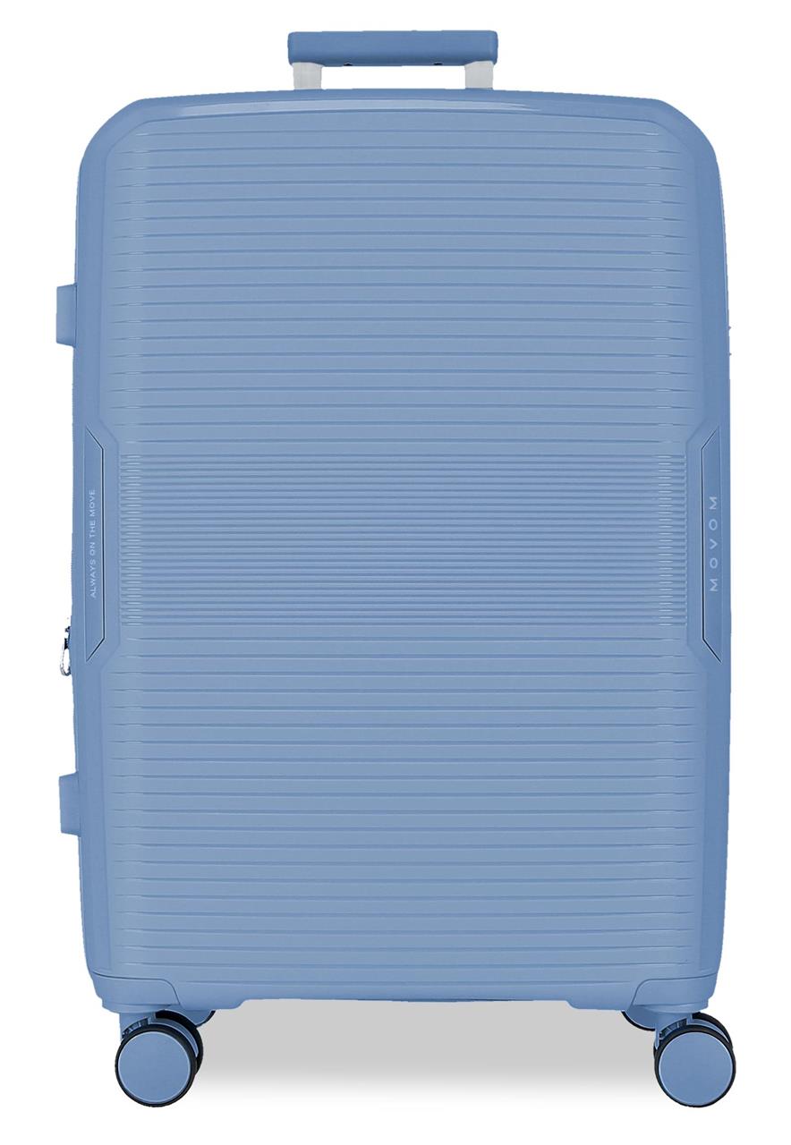 532932B TROLLEY PP 78CM. C/EXP. 4R. MOVOM INARI LIGHT BLUE