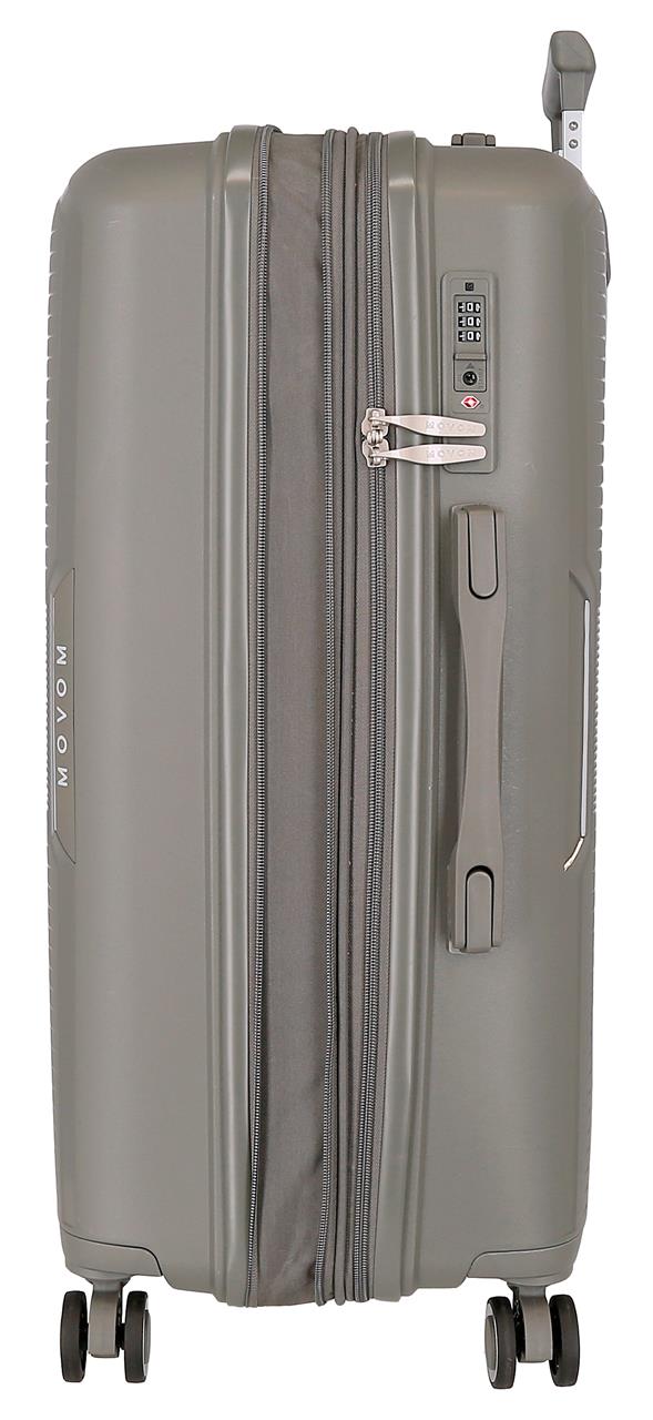 5329424 SET/3 TROLLEY PP 55-68-78CM. 4R. MOVOM INARI GRIS