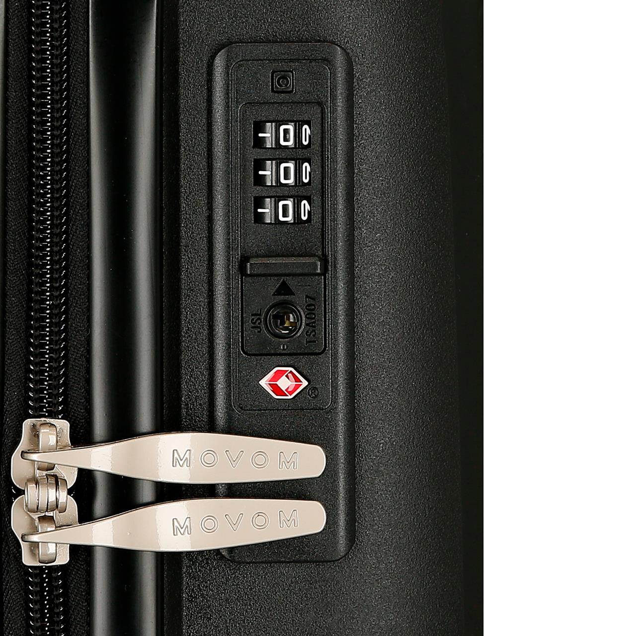 5329521 SET/2 TROLLEY PP 55-68CM. 4R. MOVOM INARI SCHWARZ
