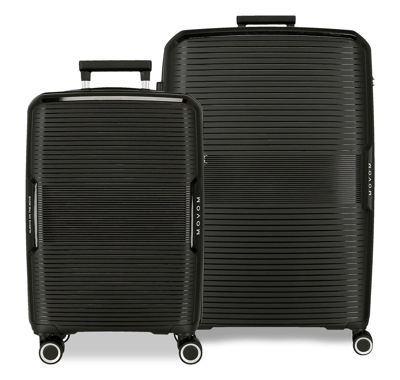 5329521 SET/2 TROLLEY PP 55-68CM. 4R. MOVOM INARI SCHWARZ