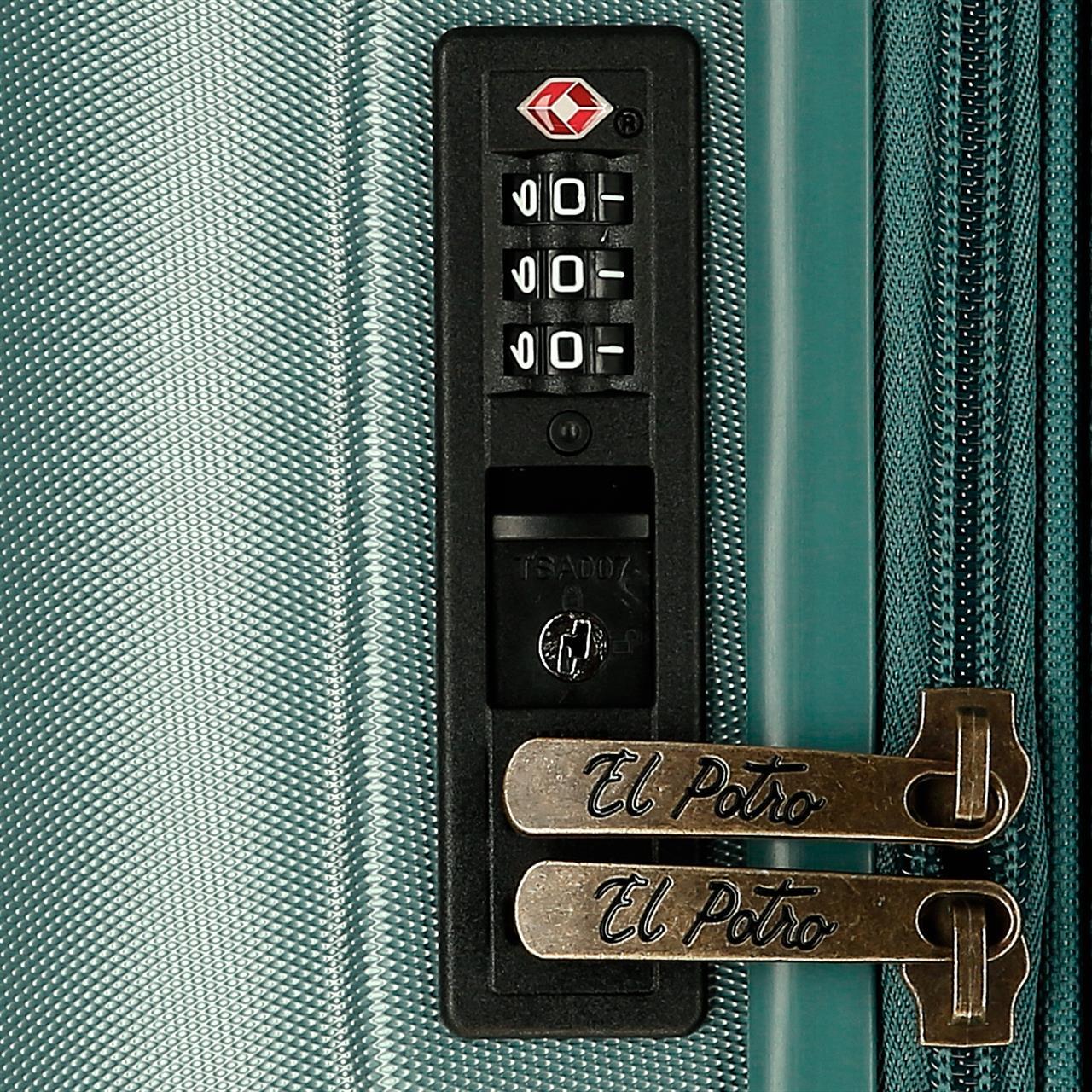 5338823 TROLLEY ABS 70CM. C/EXP. 4R. EL POTRO VERA GRÜN