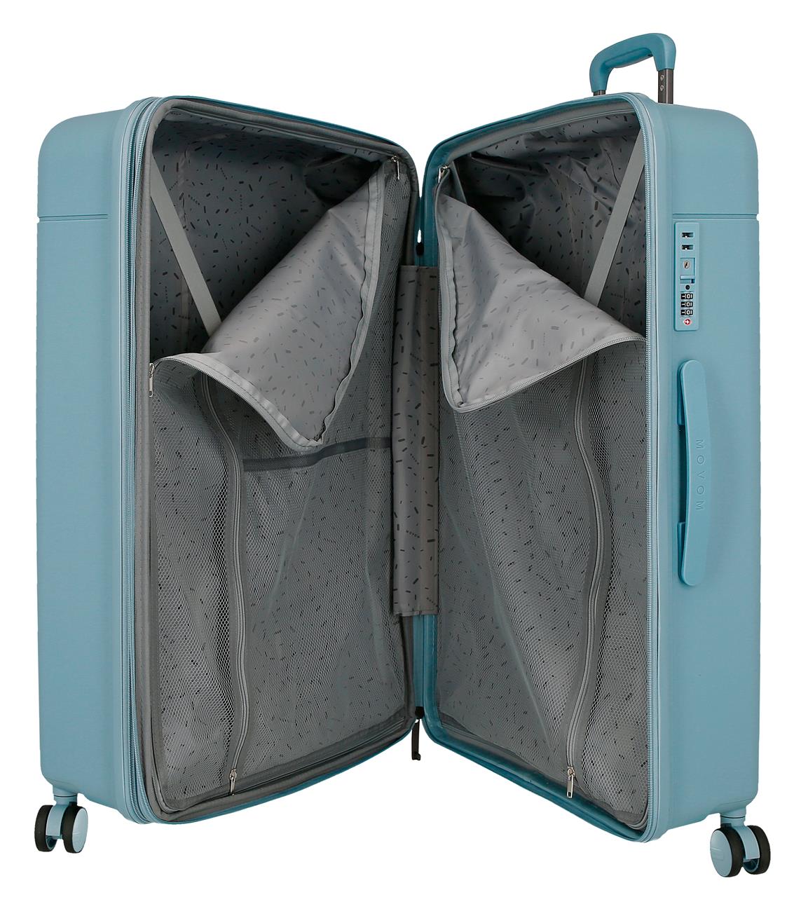 5388823 TROLLEY PP 68CM. C/EXP. 4R. NEW TRENDY TURQUESA
