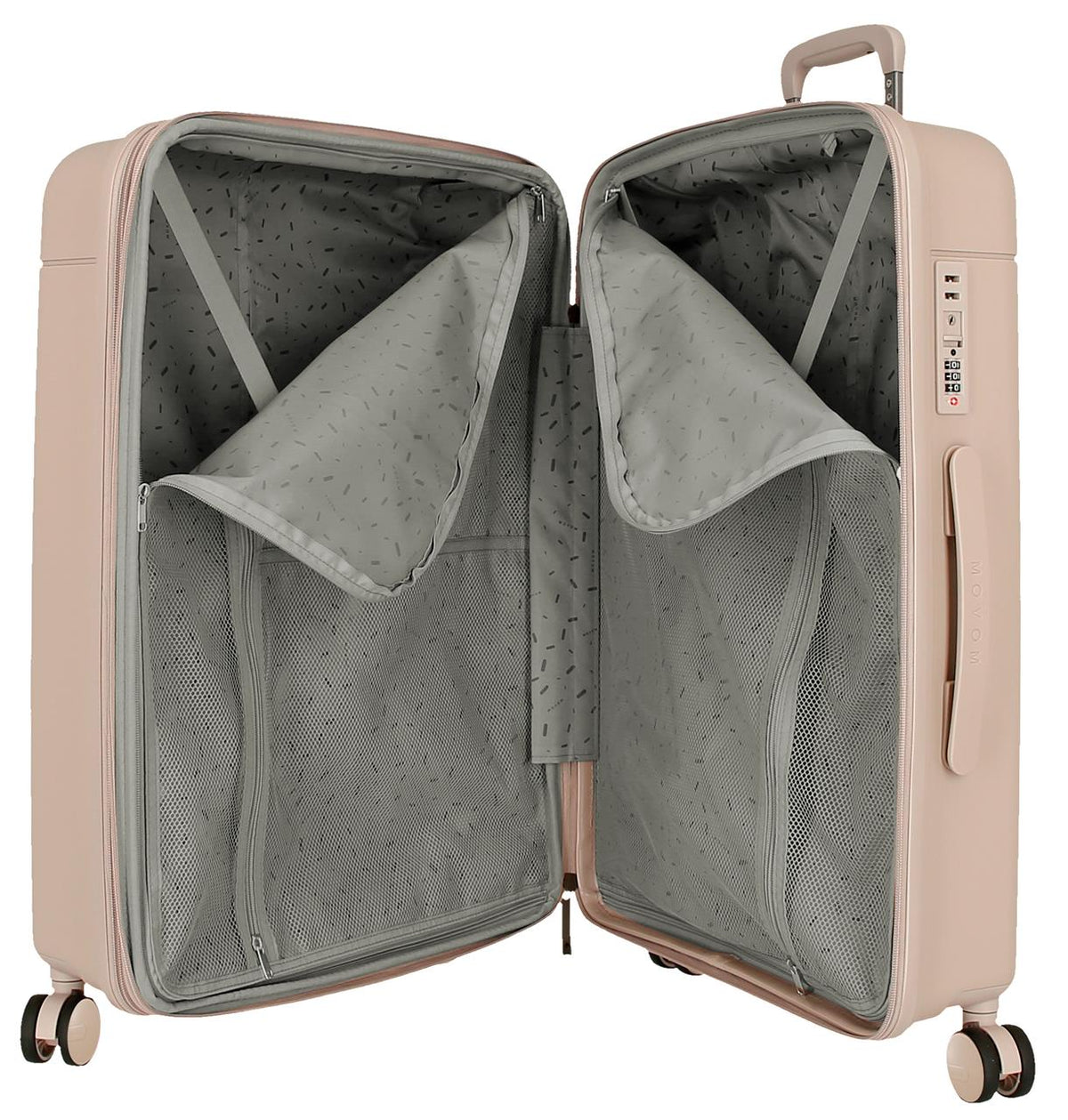 5388827 TROLLEY PP 68CM. C/EXP. 4R. MOVOM UUSI TRENDY TAUPE