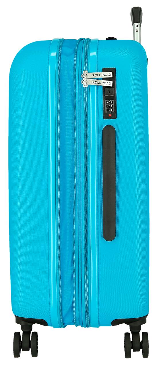 5428824 TROLLEY ABS 65CM. C/EXP. 4R. RR MENORCA TURQUESA