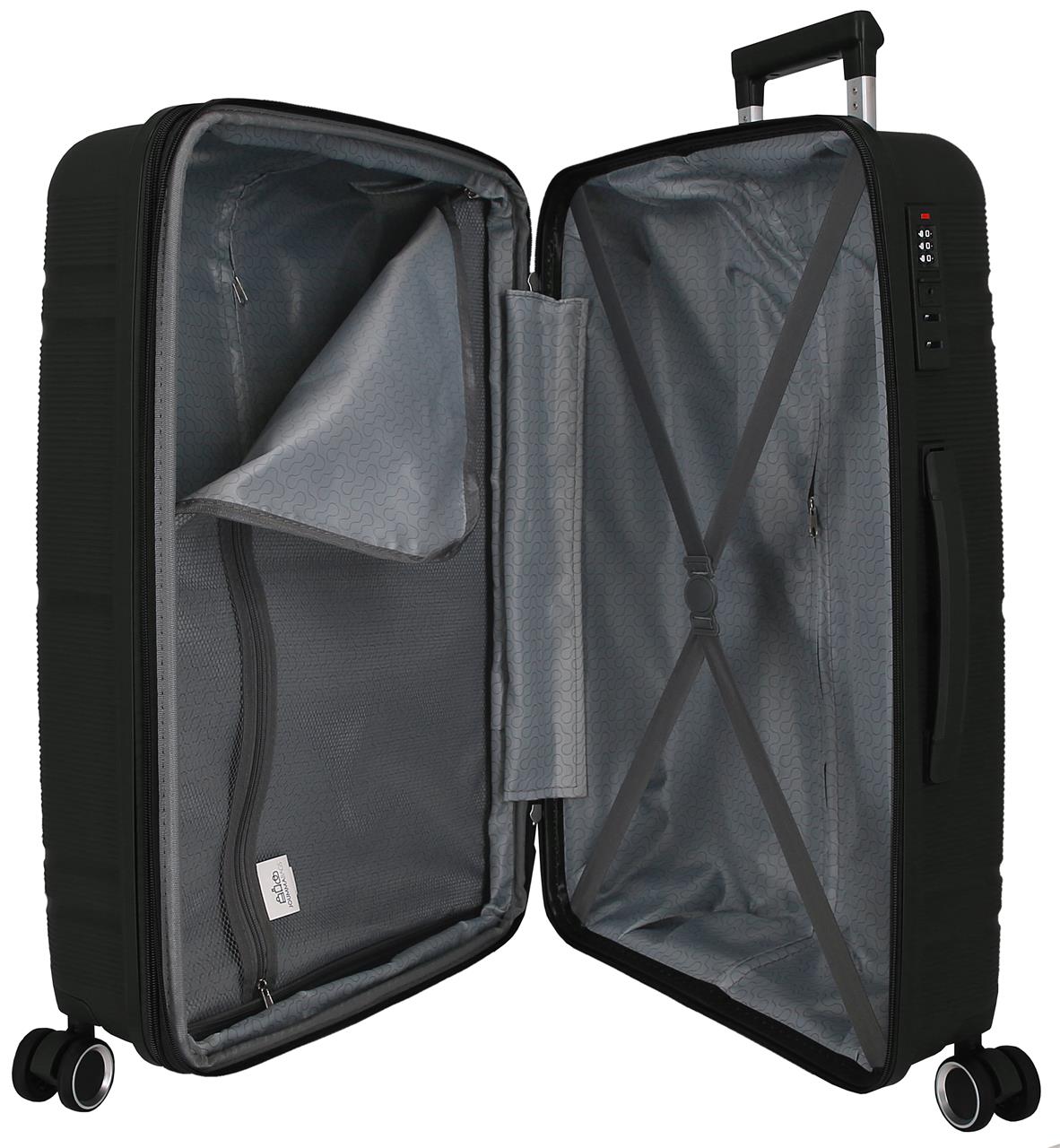 5478821 TROLLEY PP 65CM. C/EXP. 4R. UNIVERSO RR PRETO