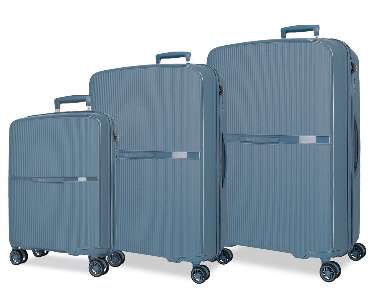 5519423 SET/3 TROLLEY PP. 56-66-76CM. 4R. MOVOM BLAUER MOND