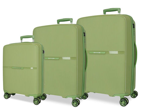 5519424 SET/3 TROLLEY PP. 56-66-76CM. 4R. MOVOM LUNE VERTE